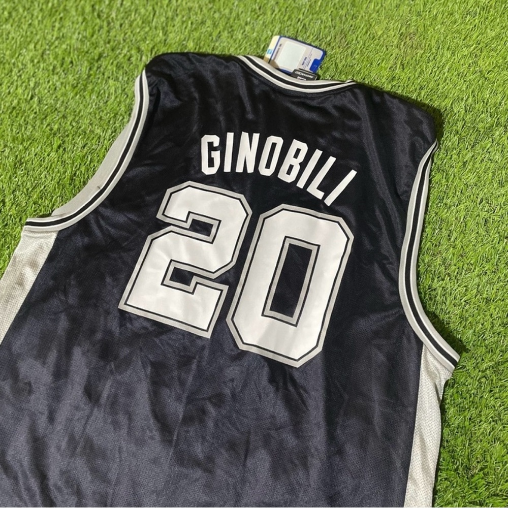 💥 Vintage Reebok San Antonio Spurs Manu Ginobili Jersey - Picture 5 of 7